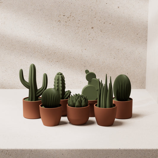 DESERT: Mini Faux Succulents Set