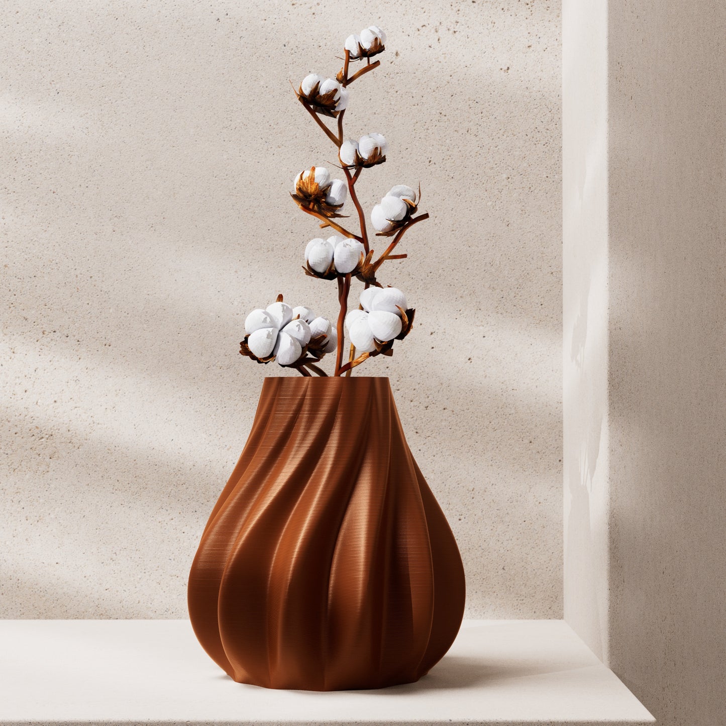 WAVE: Modern Metallic Planter