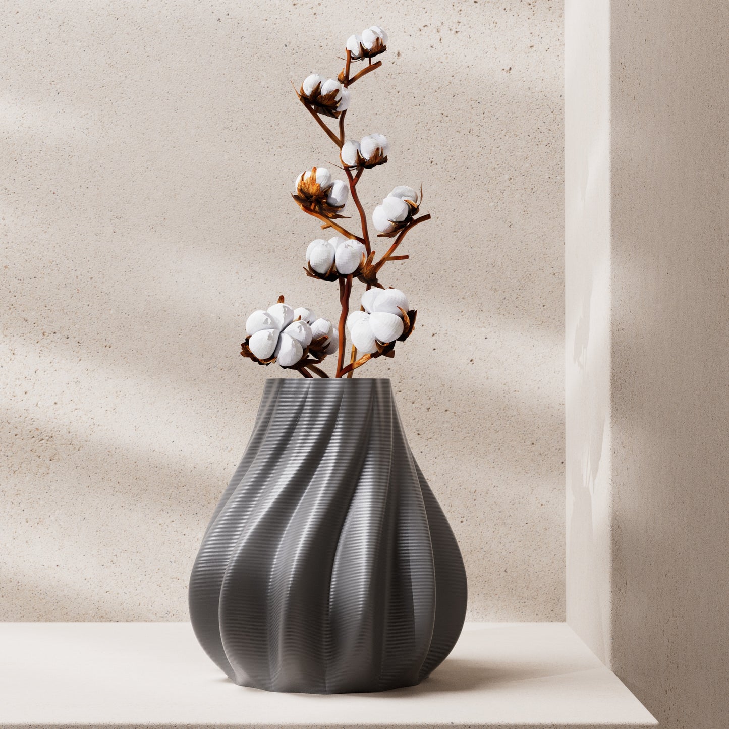 WAVE: Modern Metallic Planter