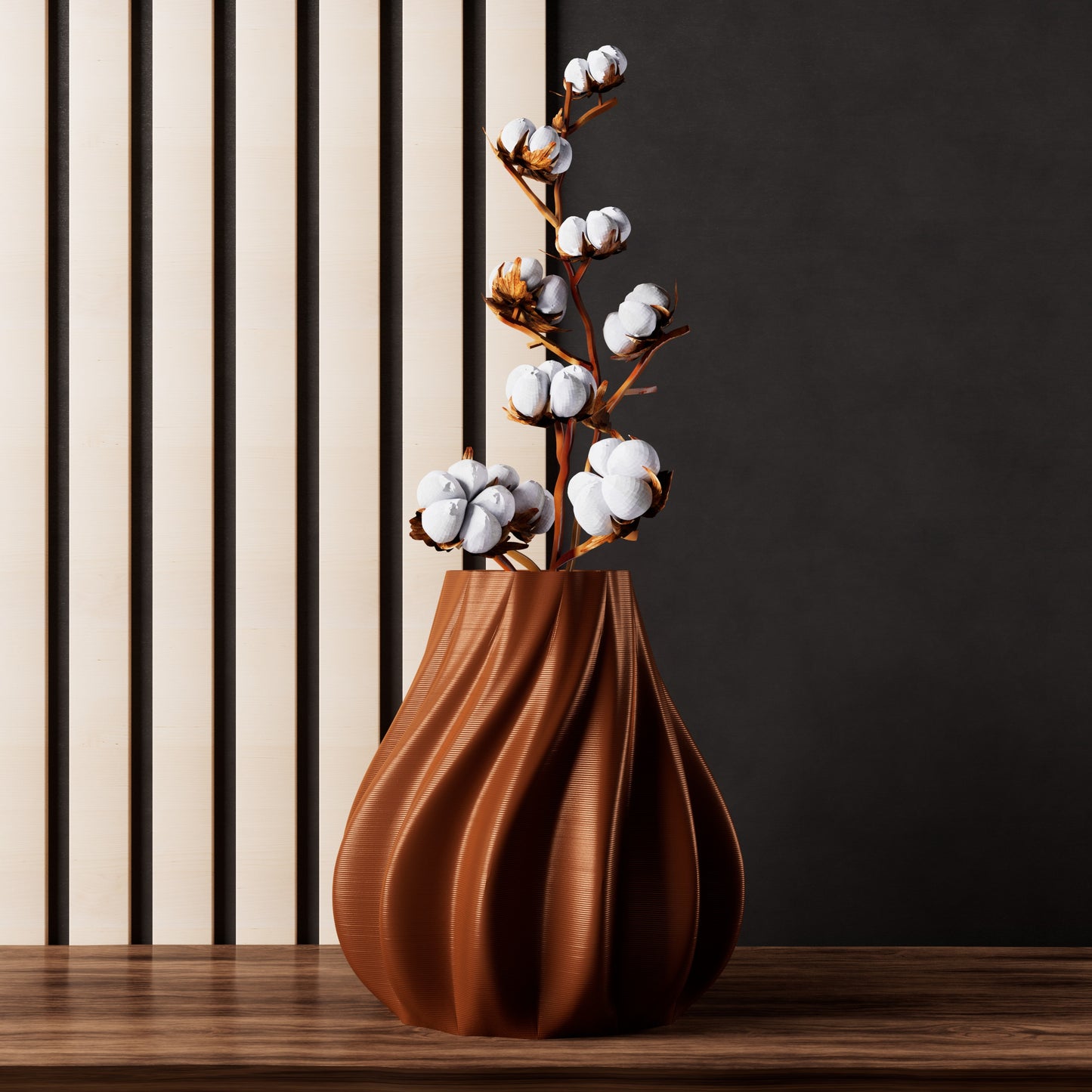 WAVE: Modern Metallic Planter